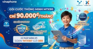 Gói cước MTX90 Vinaphone – Giải Pháp Data Trọn Tháng Của Vinaphone chỉ với 90.000đ